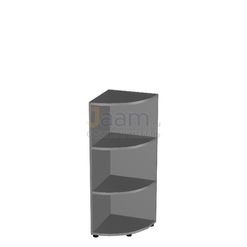 Мебель для персонала Стеллаж угловой средний БВ-90.6