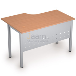 Мебель для персонала Стол криволинейный на металлических опорах правый 2МК.144