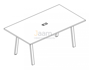Стол для переговоров Стол для переговоров на металлокаркасе TRE Б3 124 БП