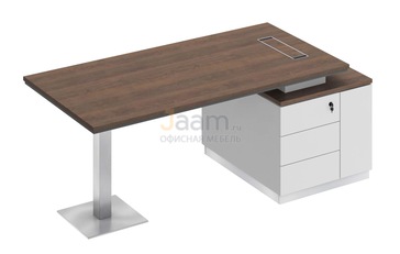 Кабинет руководителя Стол на опорной тумбе правый СИ 105пр