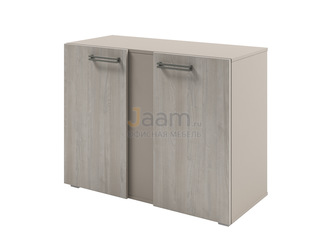 Мебель для персонала Стеллаж с планкой низкий с дверьми D-75