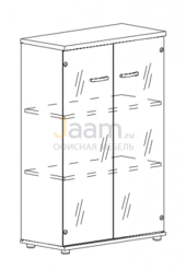 Мебель для персонала Шкаф средний со стеклом 9366 БП