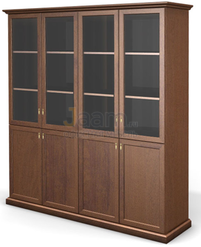 Кабинет руководителя Шкаф-витрина, 4 дв. ЛНД 82.15